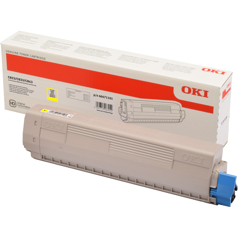 C823-833-843 toner gul 7K