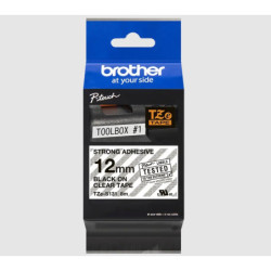Brother TZe-S131 12mm som TZ131 og ekstra stærkt klæbende