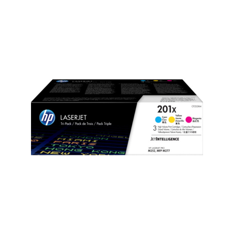 Color LaserJet 201X toner 3-pack