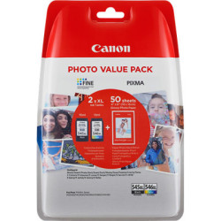 PG-545-CL-546XL værdipakke blæk og fotopapir