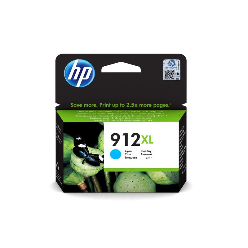 HP 912XL High Yield Cyan blækpatron