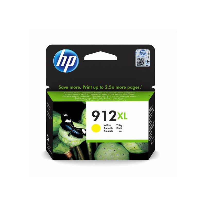 HP 912XL High Yield gul blækpatron