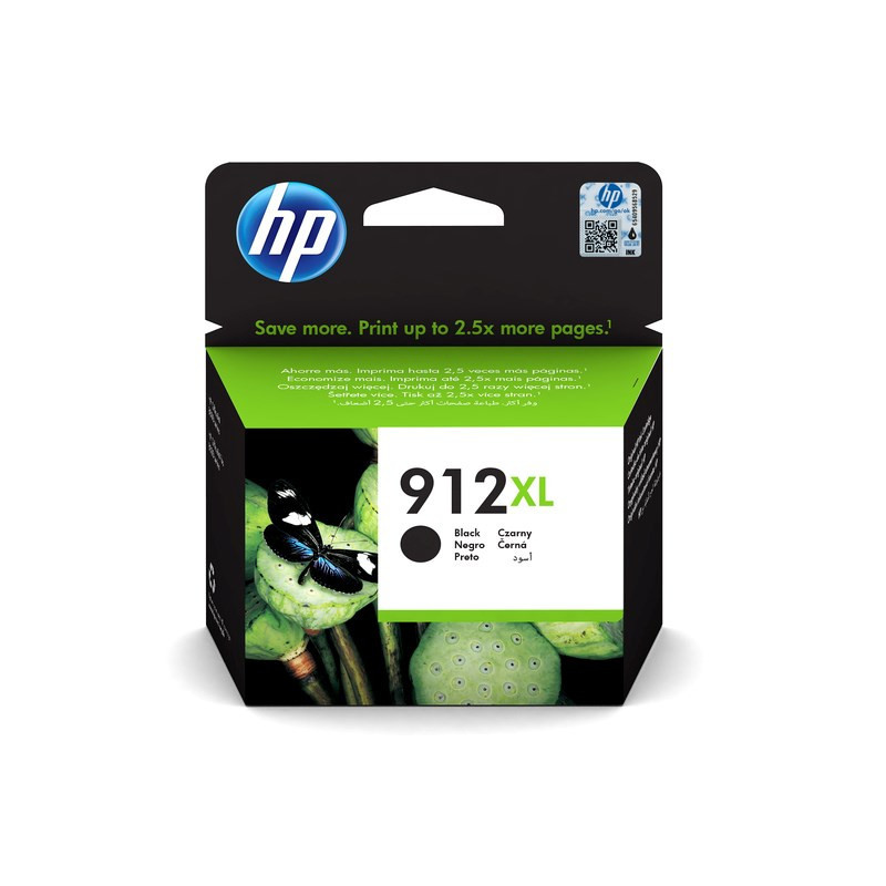 HP 912XL High Yield sort blækpatron