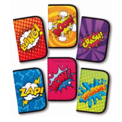 CARIOCA Penalhus COMIC 1 Zip med indhold (Udsalg)