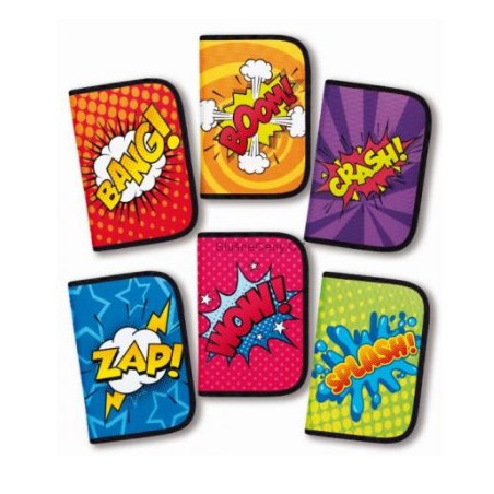 CARIOCA Penalhus COMIC 1 Zip med indhold (Udsalg)