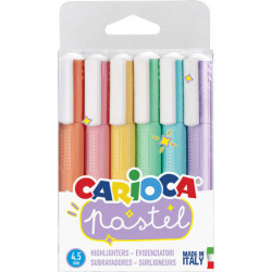 CARIOCA overstregningspen pastel 6 stk. (Udsalg få stk)