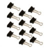 Foldback klemmer 12 stk. 19mm sorte. Wedo 6421419
