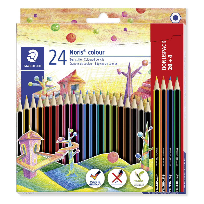 Farveblyant Noris Colour ass (20+4)