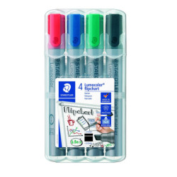 Marker Lumocolor flipchart skrå 2-5mm ass (4)