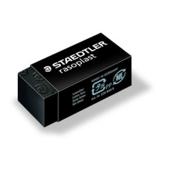 Viskelæder Rasoplast 33x16x13mm sort