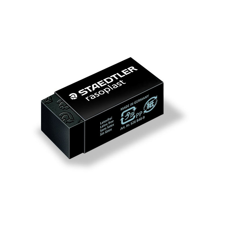 Viskelæder Rasoplast 33x16x13mm sort Viskelæder Rasoplast 33x16x13mm sort