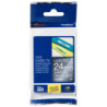TZe-PR955 24mm x 8m tape hvid på sølv
