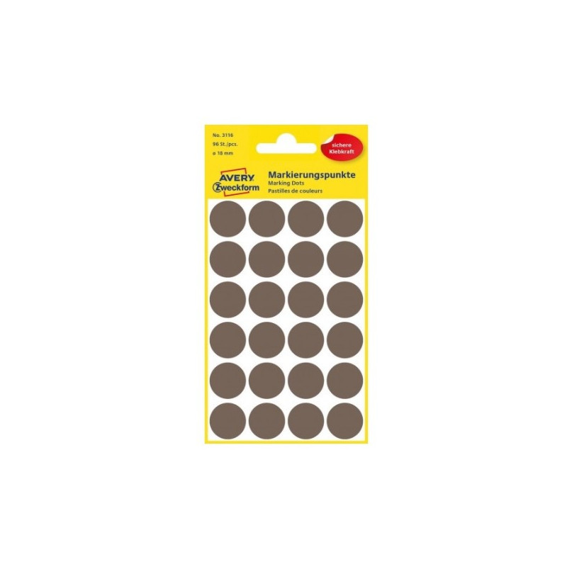 Avery 3116 Runde etiketter Avery 3116 Runde etiketter
