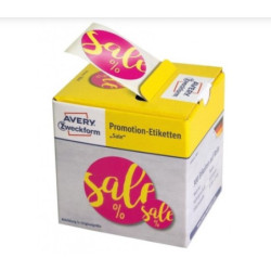 Avery 3847 Udsalgs etiketter aftagelige "Sale %" Ø 38 + Ø17