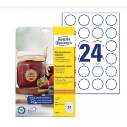 Avery 5084 Blomster formede labels