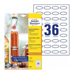 Avery 5086 Oval labels