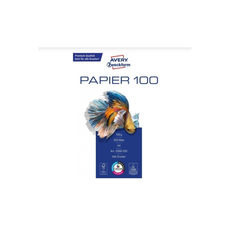 Avery 2566-250 Laser-inkjet-copy Bright white paper