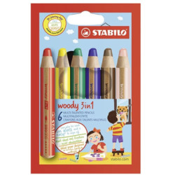 Stabilo Woody 880-6 tyk farveblyant