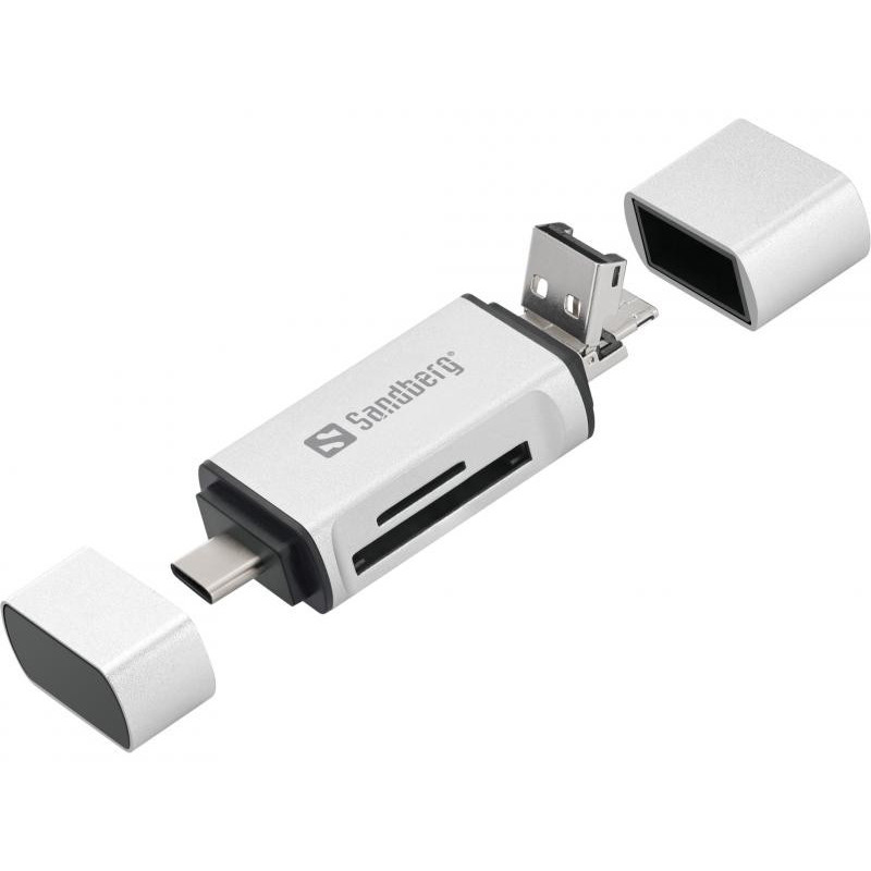 Card Reader USB-C+USB+MicroUSB