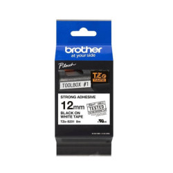 Brother TZe-S231 Sort på hvid tape
