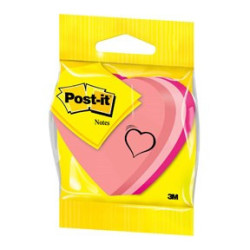 Post-it Notes 70x70 ''hjerte'' neon 225 blad