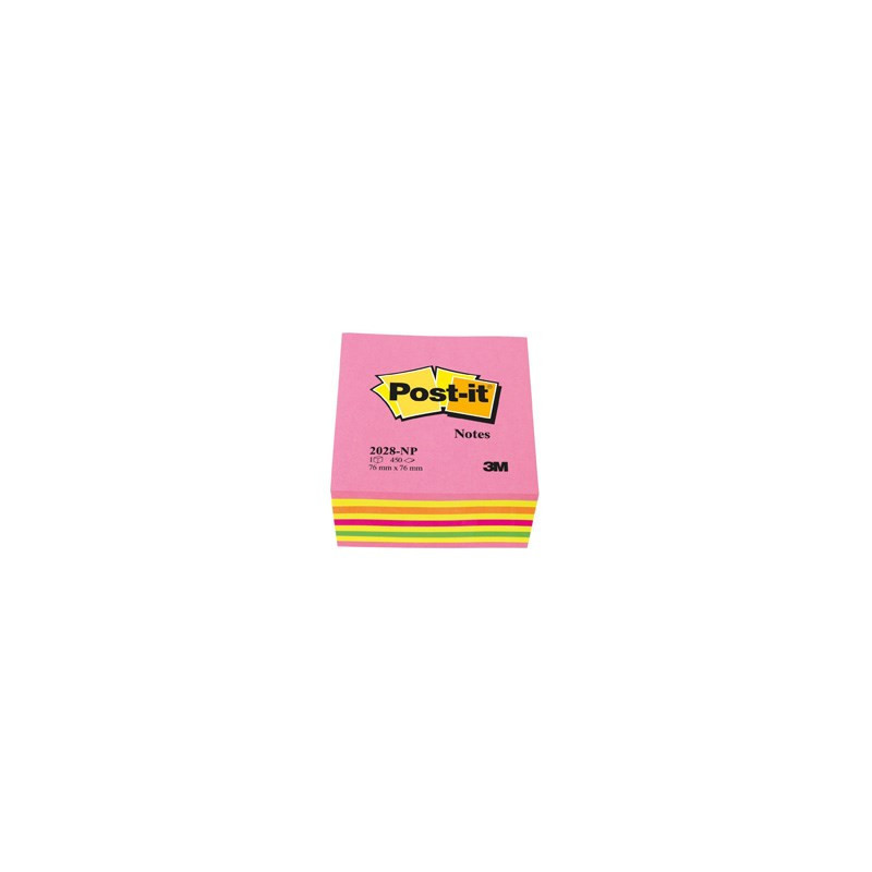 Post-it Notes 76x76 kubusblok Lollipop pink