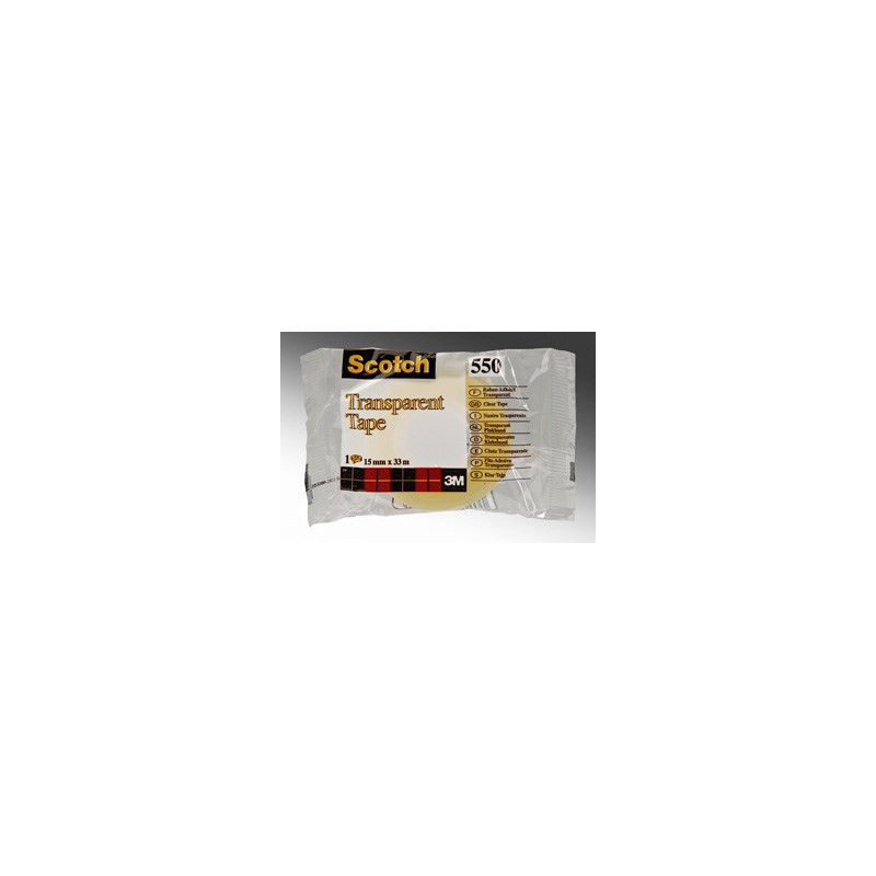 Tape Scotch 550 15mmx66m klar