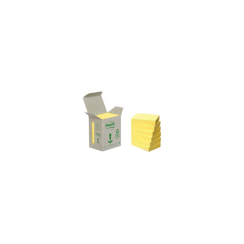 Post-it Notes 38x51 recycled gul (6)