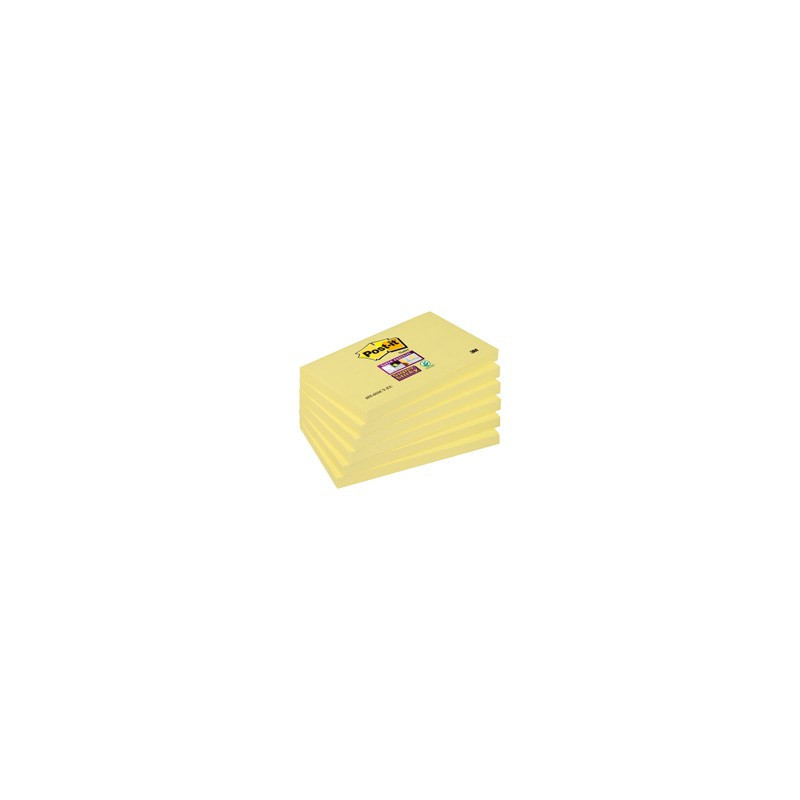 Post-it SS-Notes 76x127 gul (6) Post-it SS-Notes 76x127 gul (6)