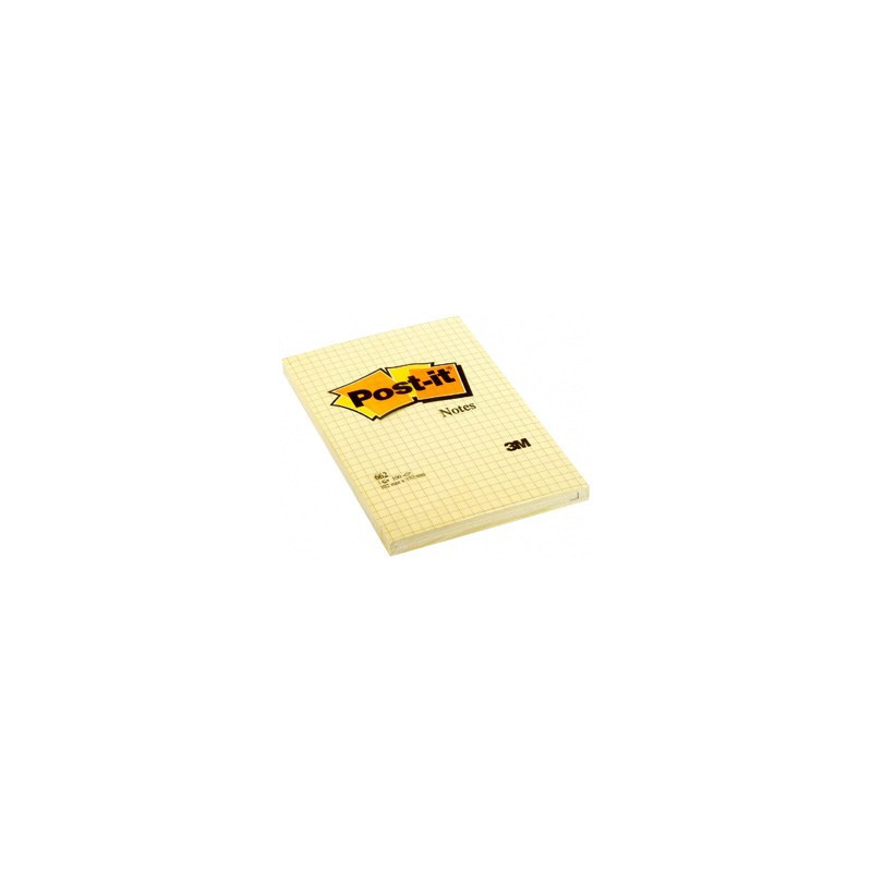 Post-it Notes 102x152 kvadreret gul (6)