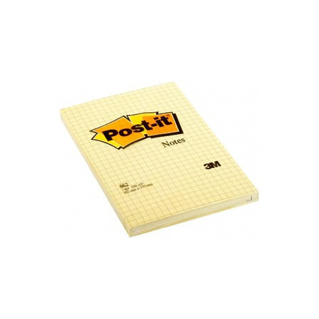 Post-it Notes 102x152 kvadreret gul (6)