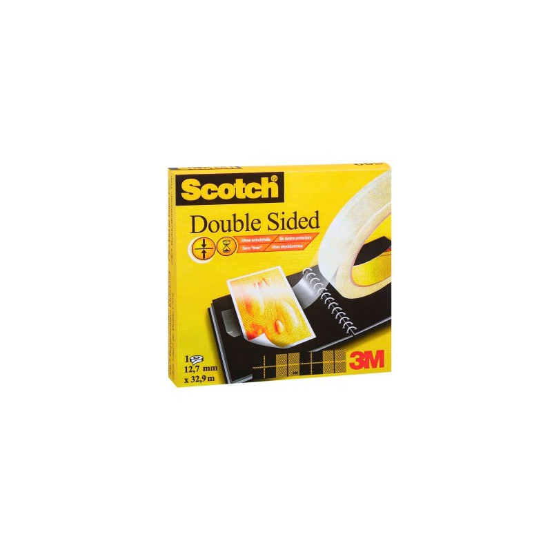 Scotch dobbeltklæbende 12mm x 33m