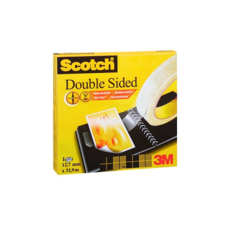 Scotch dobbeltklæbende 12mm x 33m