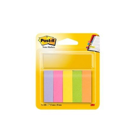 Post-it Indexfaner 15x50 papir ass. neon (5)