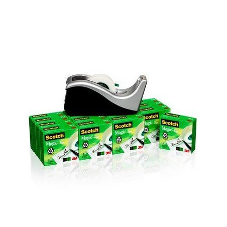 Borddisp. C60 +16rl tape 19mmx33m silver