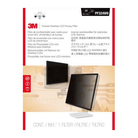 Privacy filter framed lightweight 23'' to 25'' (16:9)