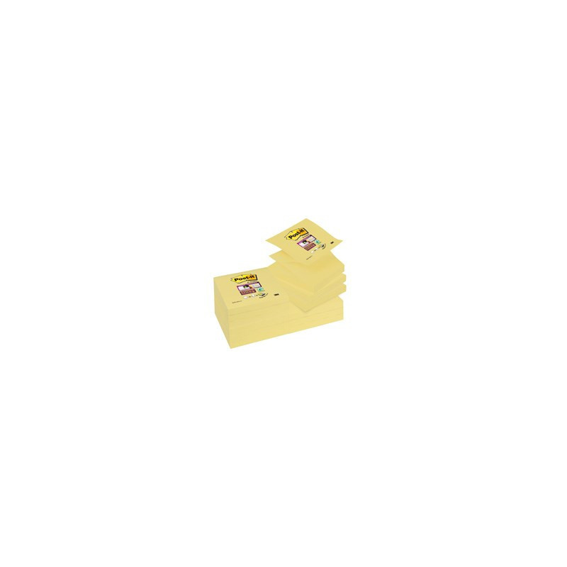 Post-it Z-Notes 76x76 Super Sticky gul (12)