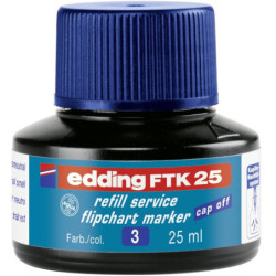 Edding FTK25-3 blå refill blæk til flipchart markers