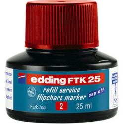 Edding FTK25-2 rød refill blæk til flipchart markers