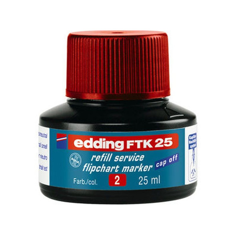 Edding FTK25-2 rød refill blæk til flipchart markers