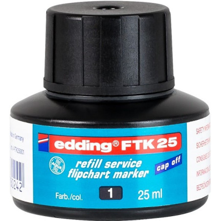 Edding FTK25-1 sort refill blæk til flipchart markers