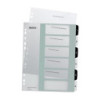Register printbar PP A4+ 1-6 hvid-sort