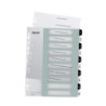 Register printbar PP A4+ 1-10 hvid-sort