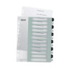 Register printbar PP A4+ 1-12 hvid-sort