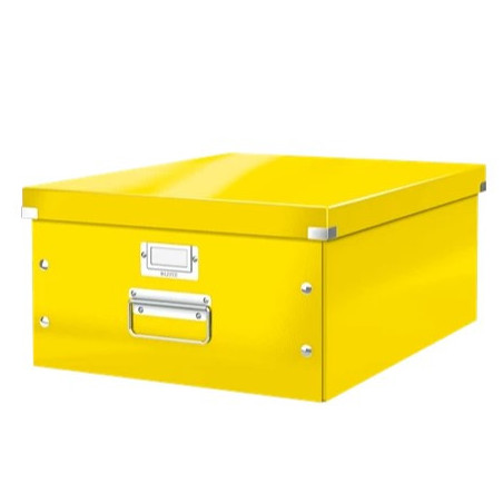 Arkivboks Click & Store stor WOW gul
