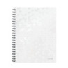 Notesblok WOW PP A4 lin. 80ark m-hul hvid