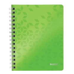 Notesblok WOW PP A5 lin. 80ark m-hul grøn