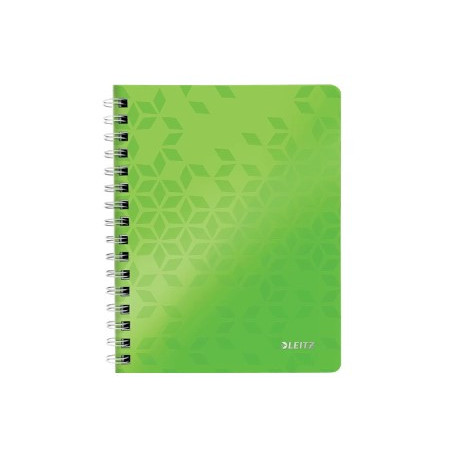 Notesblok WOW PP A5 lin. 80ark m-hul grøn