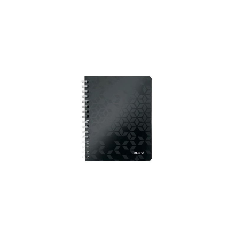 Notesblok WOW PP A5 lin. 80ark m-hul sort Notesblok WOW PP A5 lin. 80ark m-hul sort