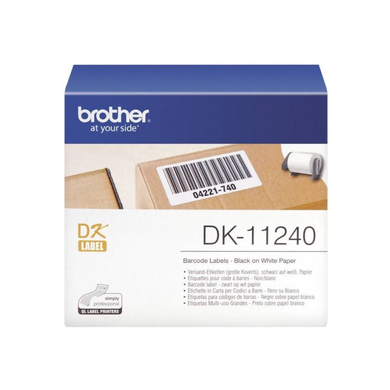 Brother DK-11240-DK11240 Etiketter 102 x 50mm 600stk Brother DK-11240-DK11240 Etiketter 102 x 50mm 600stk